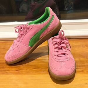 Puma Palermo (pink and green)
